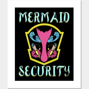 Mermaid security Posters and Art